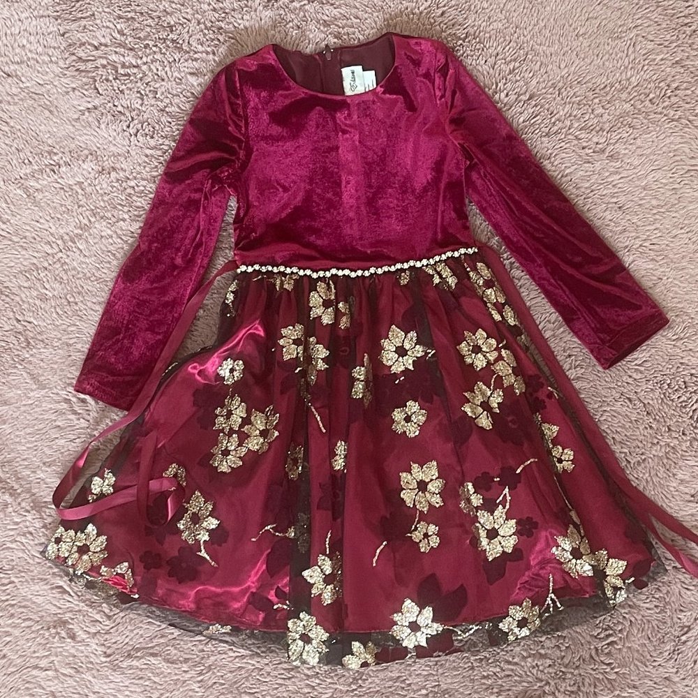 Taavi 's Threads: Rare Editions Velvet and Glitter Party Dress